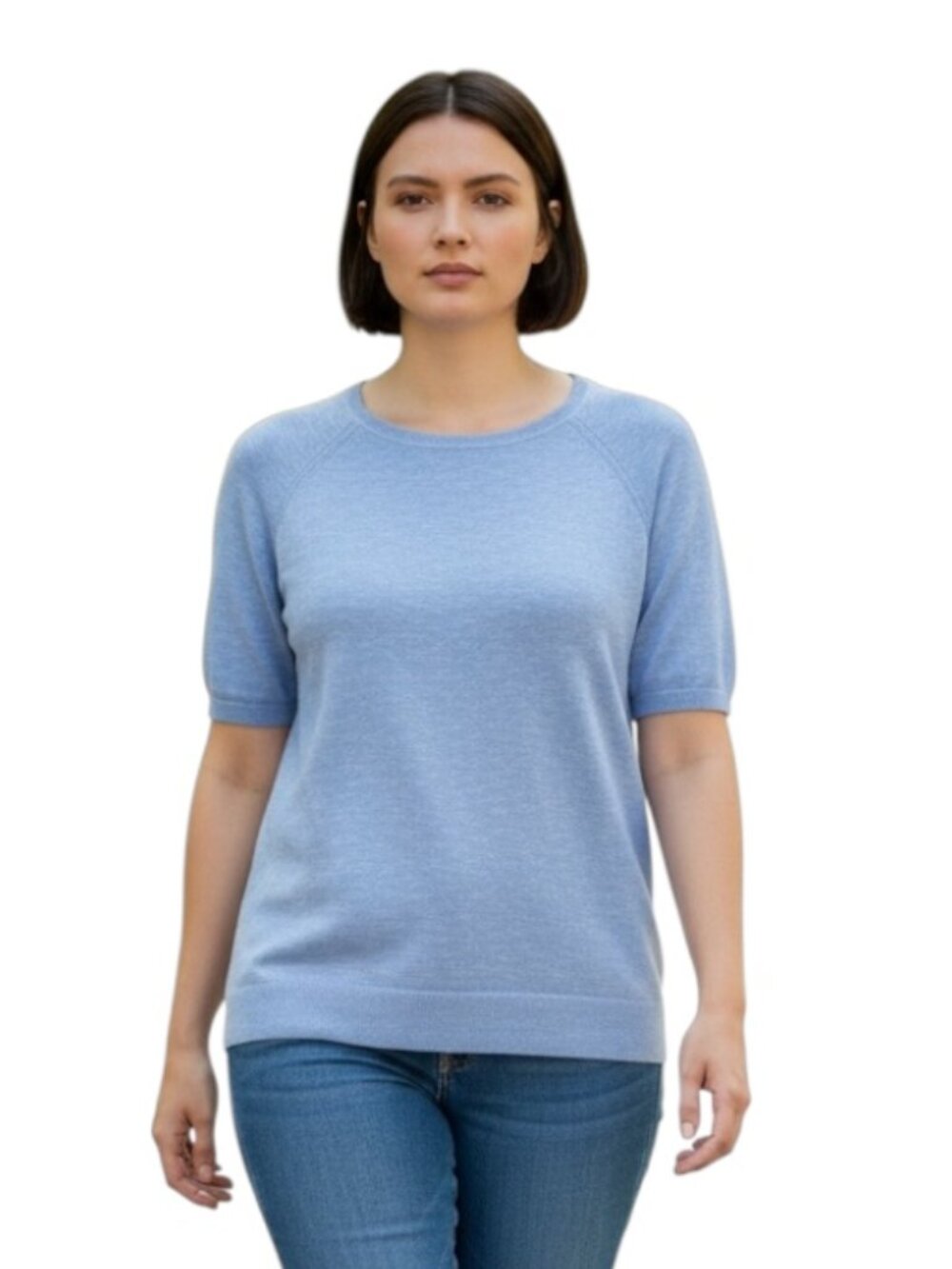 Market & Spruce Stitch Fix Womens Light Blue Light Weight Sweater Top Size M NWT